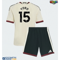 Otroški Nogometni dresi Manchester United Leny Yoro #15 Tretji 2026-27 Kratek Rokav (+ Kratke hlače)